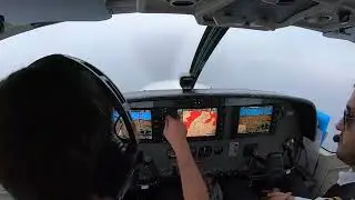 ILS approach and landing runway 07 Juan Santamar&iacute;a International Airport (MROC/SJO), Costa Rica.