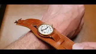 1926 International Watch Company Rare Trench Style Borgel Officers Watch in 18ct Gold