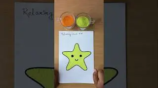 ASMR Star Sand Art ✨ | Calming Real Sand Sound #shorts
