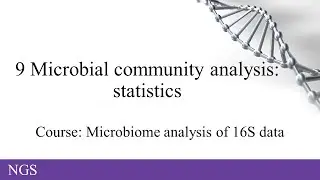 9 Microbial community analysis: statistics