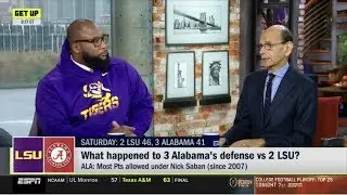 GET UP | Marcus Spears & Paul Finebaum DEBATE: What happened to 3 Alabama's defense vs 2 LSU?