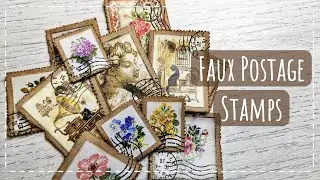 Let's Make Faux Postage Stamps | Junk Journals Ephemera