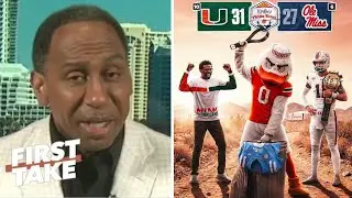 FIRST TAKE | I'm going with Miami in CFP National Championship! - Stephen A. believe in Carson Beck