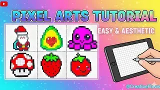 Easy Pixel Art Tutorial For Beginners🎨 | Easy Drawing Ideas🤍 | #pixelart #satisfying #aesthetic #art