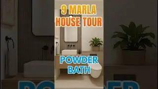 9 Marla House Tour powder bath part 8