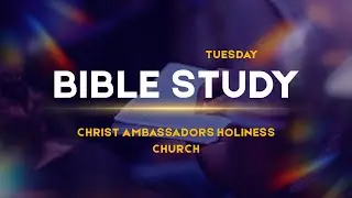 The Fear Of The Lord And Obedience || Pastor S.O. Bamidele || Tuesday Bible Study