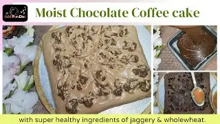 Flavorful jaggery chocolate coffee cake | healthy Wholewheat cake @sofiafoodparadise1234