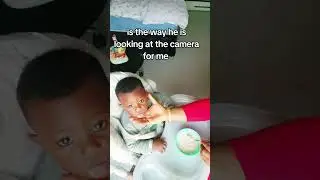 the baby boy is forced on the camera. #motherboy #babyeating #babycamera