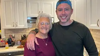 Cooking with my grandson in Maine