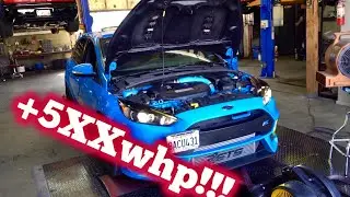 FOCUS RS DOES CRAZY POWER AT THE DYNO!!!!