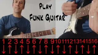 16th Note Strumming - Funk and Pop styles - patterns and examples
