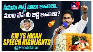 CM Jagan Fireing Speech | YCP Memantha Siddham Public Meeting Highlights || 3D9 MEDIA