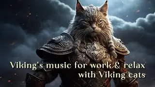 Valhalla calling! Scandinavian music for work & relax with #viking #cat
