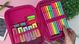 Estojo Box Believe Hologr&aacute;fico Prata - DAC #papelaria #100pens