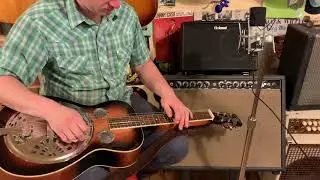 2010s Gold Tone PBS Paul Beard squareneck Dobro-style resonator guitar (part 2, K&K pickup)