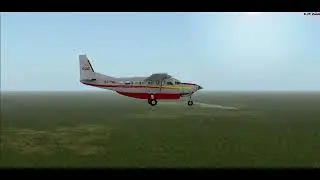 Carenado Cessna C208B | Visual rwy 11 @ Johan Adolf Pengel (SMJP) | Microsoft FSX