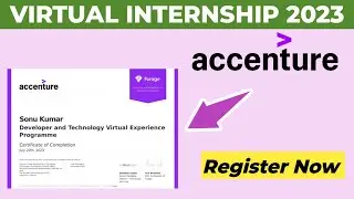 Accenture Online Internship with Certificate | Work From Home | Developer and Technology