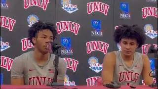 UNLV BASKETBALL: DEDAN THOMAS JR. ON HIS LAST SECOND SHOT TO UPSET UTAH STATE.