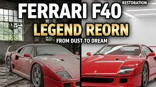 ASMR Car Restoration | Full Rebuild of Ferrari F40 1987 from Abandoned to Brand New