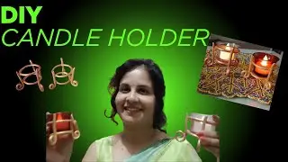 Easy DIY Candle Holder | Make Candle Holder that looks like Metal using Clay 