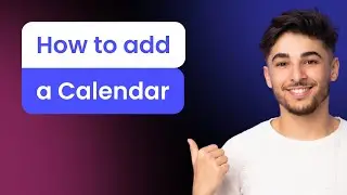 How to add a Calendar to Carrd
