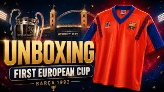 Barcelona jersey RETRO kit 1991/1992 (Champions League) Unboxing & Review / ASMR
