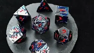 Blue dragon style dnd dice#rpgdice #rpg #mtg #dnddice #dnddiceset #dice #dnd #dnd5e