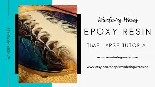 Epoxy resin time lapse tutorial  |  Swirl