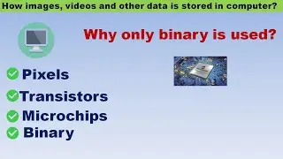 How images, videos and other data is stored in Computer in Binaries ? || #TechBasics - 01