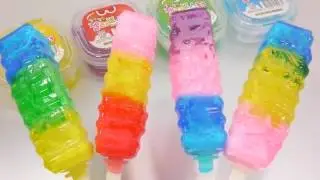 1000 Degree Stainless Steel VS Soft Gummy Jelly Learn Colors Slime Icecream Orbeez