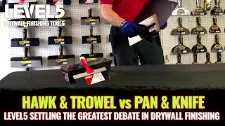 Drywall Hawk and Trowel Versus Taping Knife and Pan