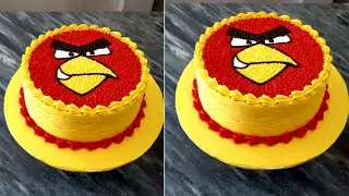 Angry birds cake l how to make a Angry birds cake design l birthday cake