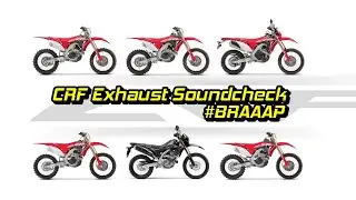 Honda CRF All Series Soundcheck | Full Throttle Exhaust Sound 🔊 - Supermoto Street