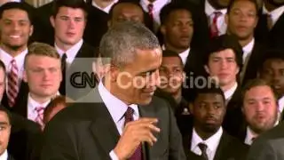 OBAMA WELCOMES OHIO STATE FOOTBALL TEAM