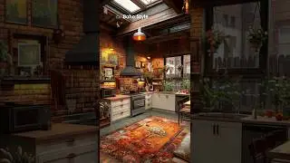 Boho style 🏚️kitchens 🫣 #relaxingfurniture #style #kitchen