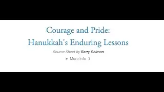 Courage and Pride: Hanukkah's Enduring Lessons