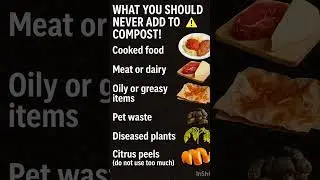 What You Should NEVER Add to Compost! ⚠️ #CompostingTips #GardeningShorts #AshuCreations414