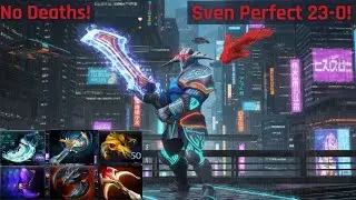 Perfect Game as Sven!  23 Kills and 0 Deaths #sven  #dota2