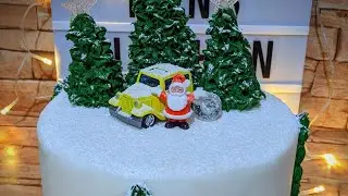 Christmas Cake #Christmascake #merrychristmas #christmaseve #nanskitchen #snow #cake #xmas