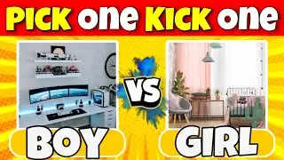 Boys vs Girls Quiz 👦👧 | Pick One Kick One Quiz