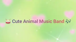 ✨ Cute Cartoon Animal Orchestra 🐴🦊🦘 Donkey, Fox & Kangaroo Jam
