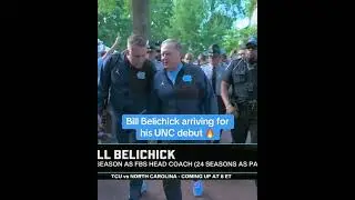 Bill Belichick ahead of his UNC debut 🏈
