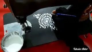 How to paint your old sewing machine /acrylic paint on sewing machine