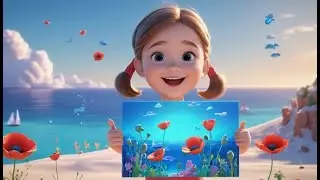 Poppy Pig Paints with Blue | Color Discovery Song for Toddlers | Fun Art Rhyme for Preschool Kids