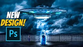 UFO artwork wallpaper in less than an hour (We are not alone) Sci-Fi wallpaper! (Photoshop)