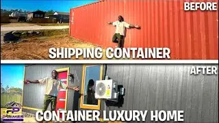 TURNING SHIPPING CONTAINER INTO A LUXURY CONTAINER HOME (THINKING ABOUT LIVING OFF GRID)