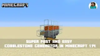 Super Fast And Easy Cobblestone/Stone Generator In Minecraft 1.14 (Village And Pillage Update)