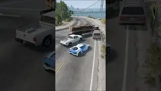 Realistic car crash #60 🚗💥  in  BeamNG.drive Physics Test! #BeamNG #RealisticCrashes