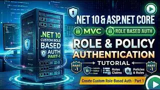 Create Custom Role Based Authentication In Asp.net Core MVC Application - Complete Tutorial - Part-1