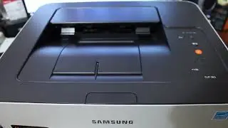 Samsung CLP-365. Включение и печать